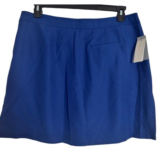 Greg Norman Golf Size 16 Play Dry Collection Royal Blue Skort Pockets NWT - Picture 2 of 10